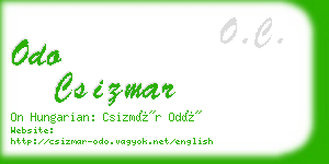 odo csizmar business card